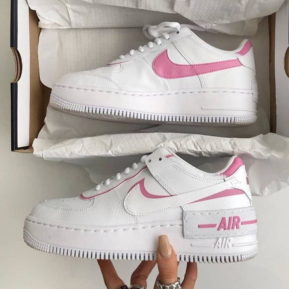 Nike air force 1 low shadow baby pink custom